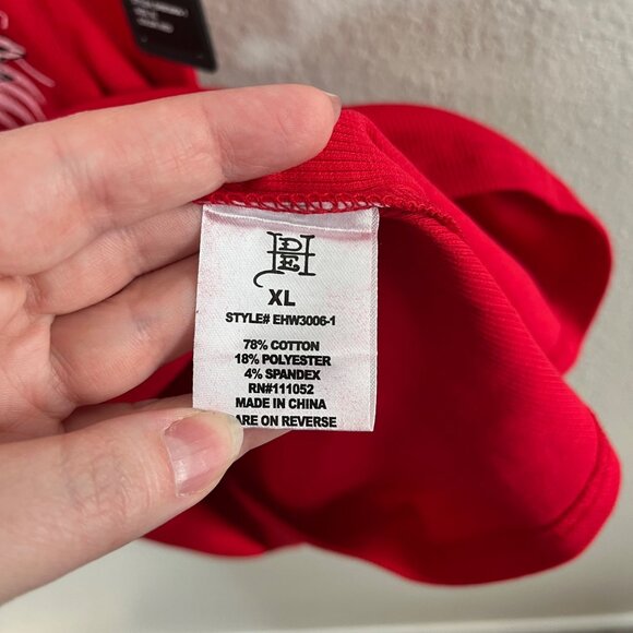 Ed Hardy Womens Retro Y2k Inspired Red Cobra Rib Tank Dress Size XL - Picture 10 of 13